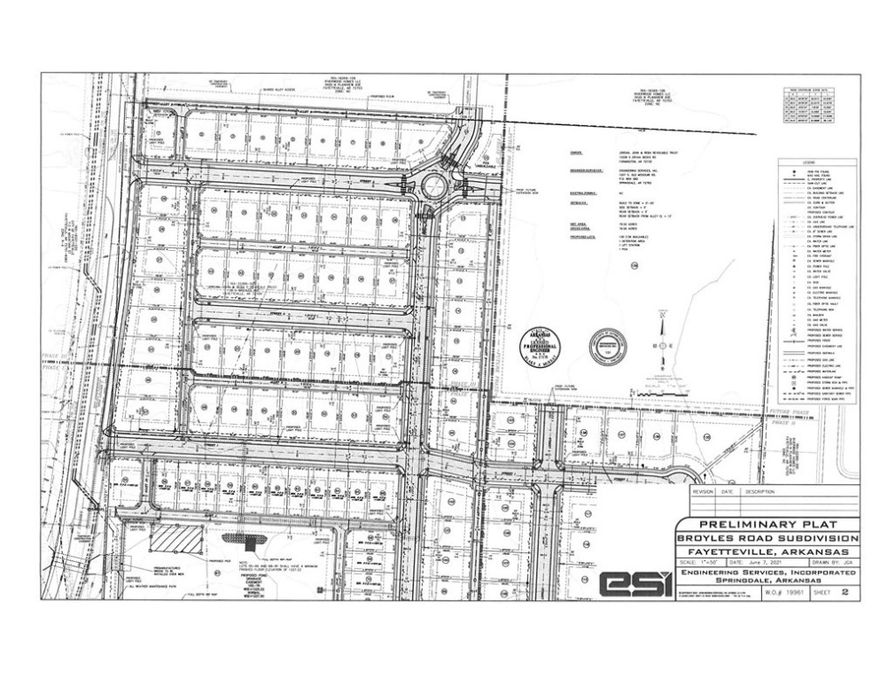 Multiple residential building lots in the Element Subdivision.