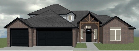 This stunning new construction is an open floor plan, has 4 bedrooms and3 bathrooms, perfect for a growing family or those who love entertaining. You'll love spending time outside on the large covered porch with an outdoor fireplace. The primary bathroom features a beautifully tiled shower and a large wrap-around closet. Upstairs, you'll find a bedroom, a bonus room, and 1 bathroom. Please note that the pictures are not of the actual house but of a similar plan and finish. Keep in mind that the house is still under construction. Taxes are based on land only.