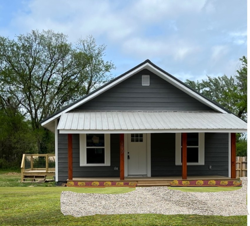 A Boyle Team Remodel. Agent Owned. This cute home was built in 1901 but you would never know it now. Rebuilt in 2023 with all of this new: Heat and Air, Windows, Doors, Paint-Interior and Exterior, Drywall, Insulation in Walls and Ceiling, Electric, Plumbing, Kitchen, Granite Countertops, Bath, Appliances, Front and Side porches. 041 Acre lot.