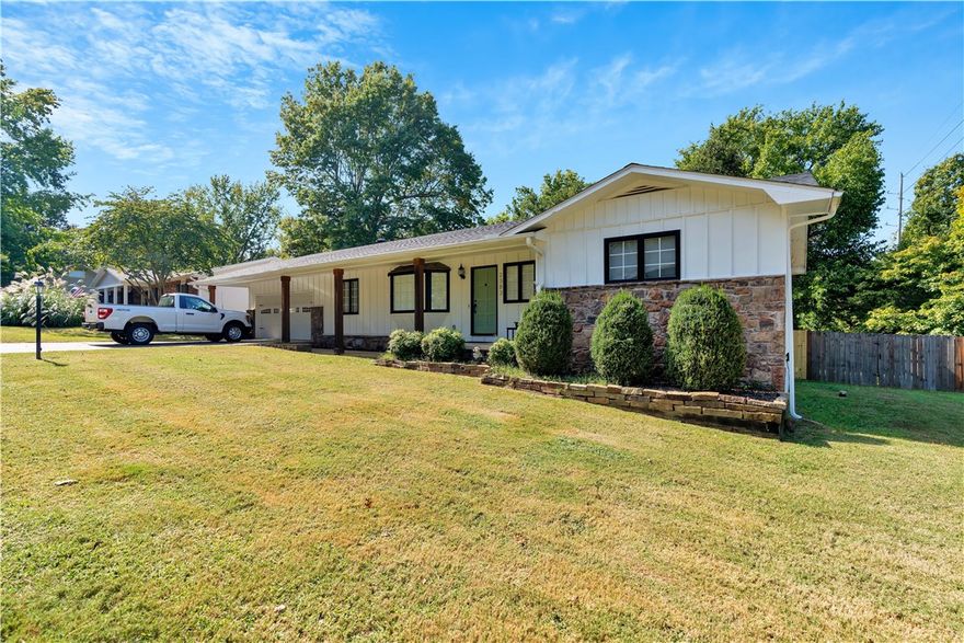 Welcome to 2383 Yorkwood, ideally located across from Gulley Park in beautiful East Fayetteville. This charming 3-bed, 2-bath home has been renovated within the last year to feature a fully remodeled kitchen with quartz countertops & new appliances, fresh carpet, lighting, windows, and a new front door, giving this home a crisp, refreshed feel throughout. This spacious layout includes 1,746 square feet of functional living space, with a cozy living area, open dining space, and generous bedrooms. Outside, the corner lot provides a great curb appeal and easy access to one of Fayetteville's most beloved parks and the trail system it connects with. New roof in 2024.