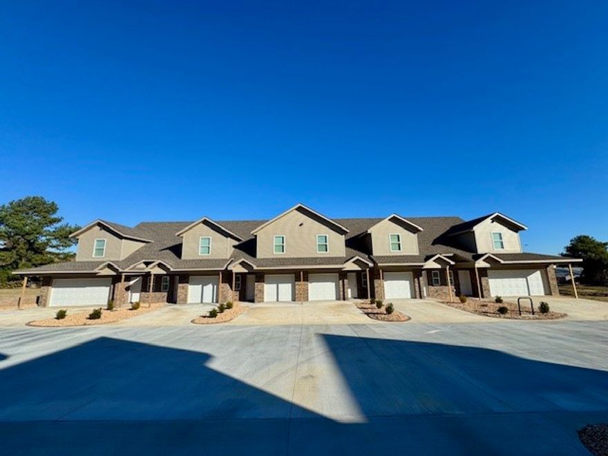 Welcome to this modern 3-bedroom, 2.5-bath townhome offering around 1,300 sq. ft. of living space and a 2-car garage. Includes fridge, dishwasher, stove, washer, and dryer for easy move-in! Pets allowed with owner approval, and lawn care is provided. Enjoy quick access to Downtown Rogers, Lake Atalanta Park, Pinnacle Hills Promenade and Downtown Bentonville for shopping, dining, and entertainment. Water, sewer & trash are included. **Pics may not be of exact unit. **This is new construction and the availability is an approximate date and cannot be guaranteed**