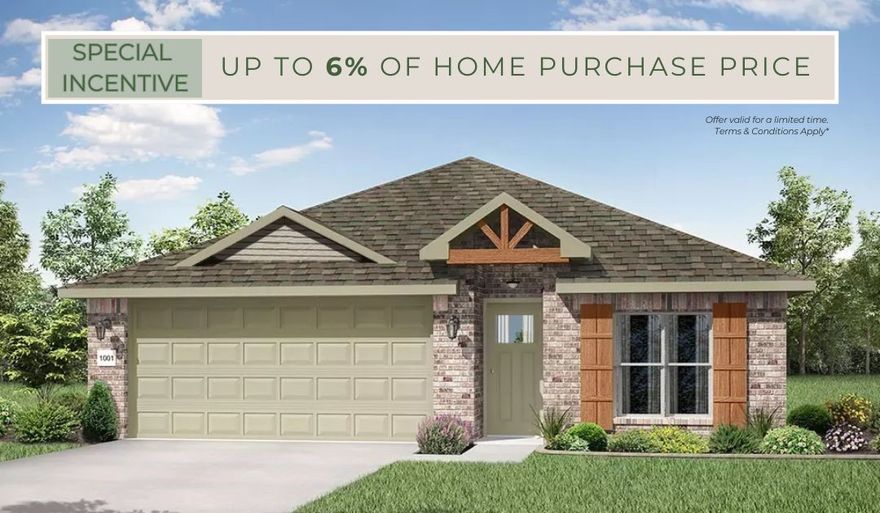 This 4 bedroom, 2 bathroom, 1550 square feet home is
ready to be filled with your family and friends! Natural
light streams into the living and kitchen area so you can
enjoy a spacious and airy family area with a dedicated
dining space. Available space is truly maximized in this
home with a large walk-in master closet and a dedicated
laundry space and linen closet.

*Taxes subject to change based on new construction.*