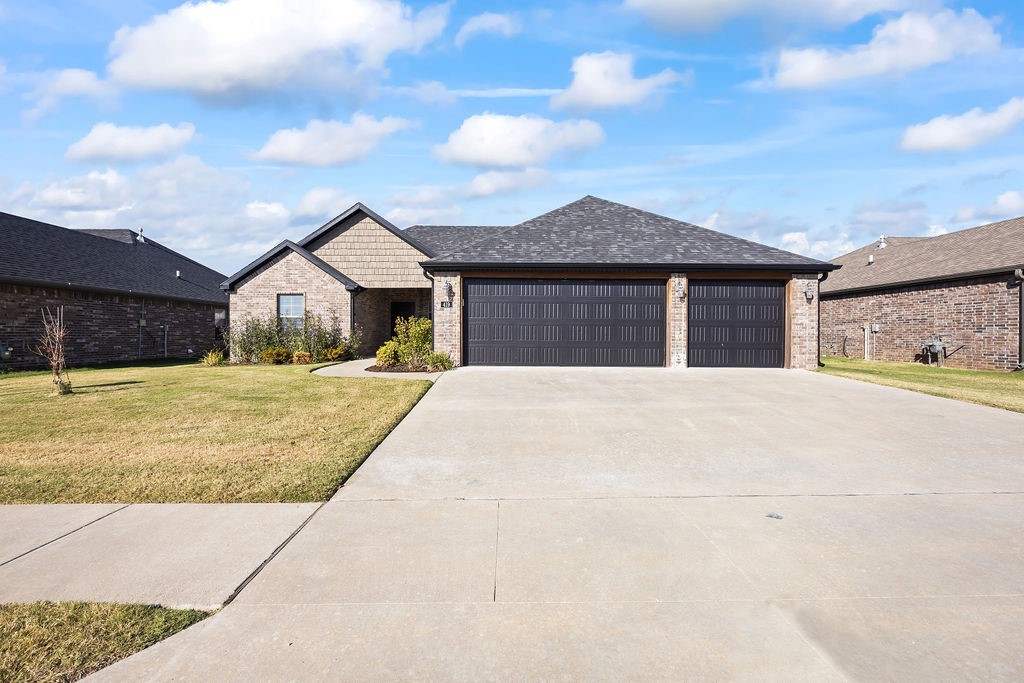 What a beautiful like NEW home. Built in 2020 and it has been kept up so nicely! Great family neighborhood with a basketball goal across the street. Smart lock and camera on front! Home boasts a three car garage, not many do in the neighborhood! Come check out the beautiful eat in kitchen! Very nice fenced in back yard with a new deck and accent wall off the back of the house. New storage shed in backyard stays! Great split floorplan, this home is ready for a family! Warm up by the fireplace, soak in the tub, or enjoy a nice cup of coffee in the morning on the back patio. Come on home to Brooke Street. Refrigerator to convey