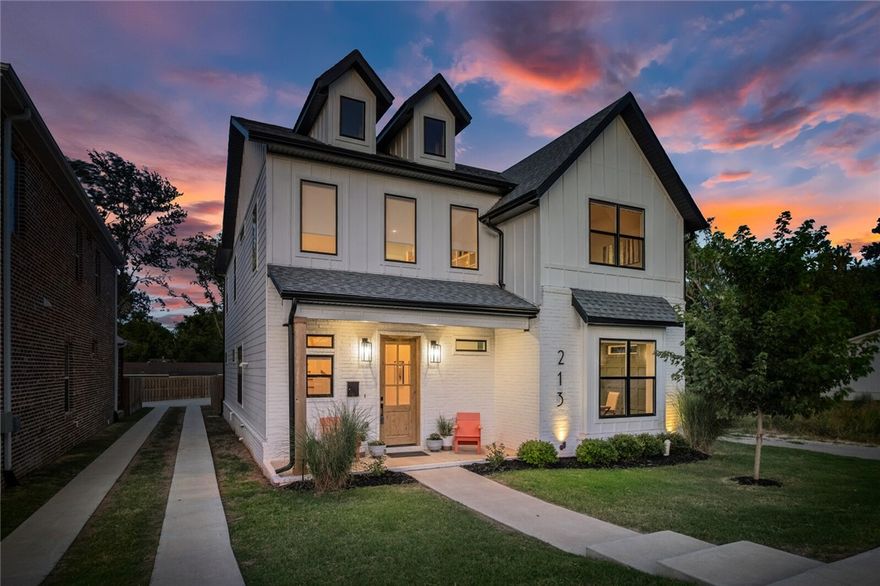 Experience the vibrant lifestyle of Downtown Bentonville in this impressive two-level home located less than half a mile from the bustling Downtown Square. Enjoy easy access to renowned dining spots, the vibrant farmer's market, music venues, & boutique shopping. Immerse yourself in the cultural scene with Crystal Bridges Museum just under 2 miles away & Coler Mountain Bike Preserve within the same proximity. 
Spanning over 3,300 square feet, this stunning residence offers expansive open gathering spaces bathed in natural light. Perfect for both relaxation and entertainment, the home features five bedrooms, providing ample space for family living or hosting guests. 
Main level boasts a modern kitchen equipped with top-tier appliances and a large island, seamlessly flowing into the spacious living and dining areas.  The primary suite offers a serene retreat with a luxurious ensuite bathroom. 
With trails and all the attractions of Bentonville just moments away, this home epitomizes convenience and urban comfort.