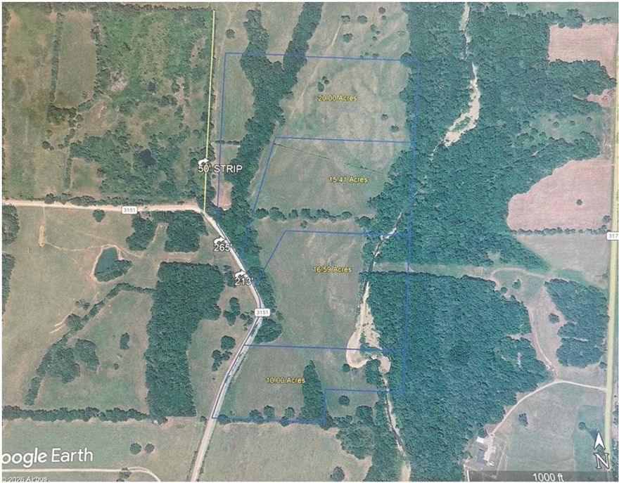 10 acres with County Road 3151 along the west boundary and Horsehead Creek running along the east
side. The property offers usable ground suitable for a home, barn, arena, pasture for horses or livestock,
and small hay production. Ample road frontage allows flexibility for driveway placement and barn access.
No immediate neighboring residences provide open space and separation. The creek forms a natural
boundary along the east side and adds privacy. Located just 7 minutes from Interstate I-40 access, this
property offers convenient travel while maintaining a quiet rural setting. Suitable for residential,
agricultural, or recreational use.