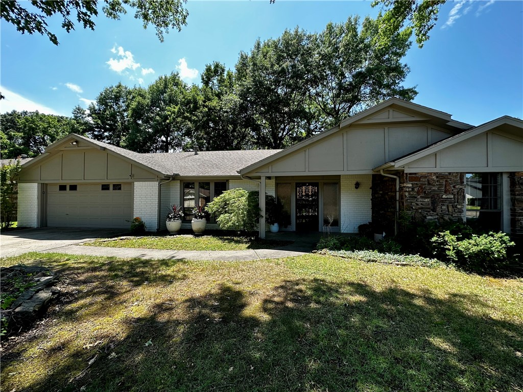 Upgraded 4 bed, 3 bath to call home! Enjoy the open floor plan with vaulted living room ceilings. The beautiful kitchen is the heart of the home complete with a large eat in peninsula with granite countertops and custom made cabinets. A large master bedroom with walk in shower, double sinks, and a walk in closet. A fully fenced backyard with not neighbors to the back, perfect for kids & pets. Conveniently located to shops, dining, I-49, trails, and much more! A greatly structured home and waiting for new owners to make it their home!