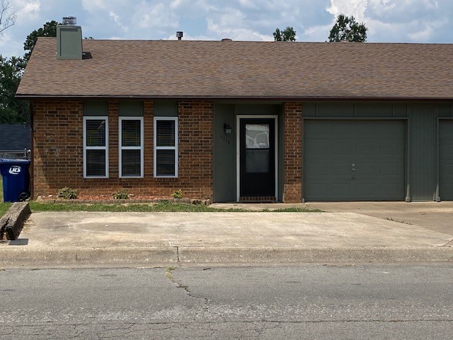 Very nice duplex, very clean/well-maintained. Two bedrooms, 2-3/4 baths, no tub, 1 car garage w/opener. Newer custom cabinets, counters, fixtures, windows, extra insulation, tile floors, gas log FP, washer/dryer, refrigerator w/icemaker, glass top range, above range microwave. Extra insulation, low utilities. Oversized covered patio, chain link fence, extra parking slab. No pets or smoking. Renters insurance required.