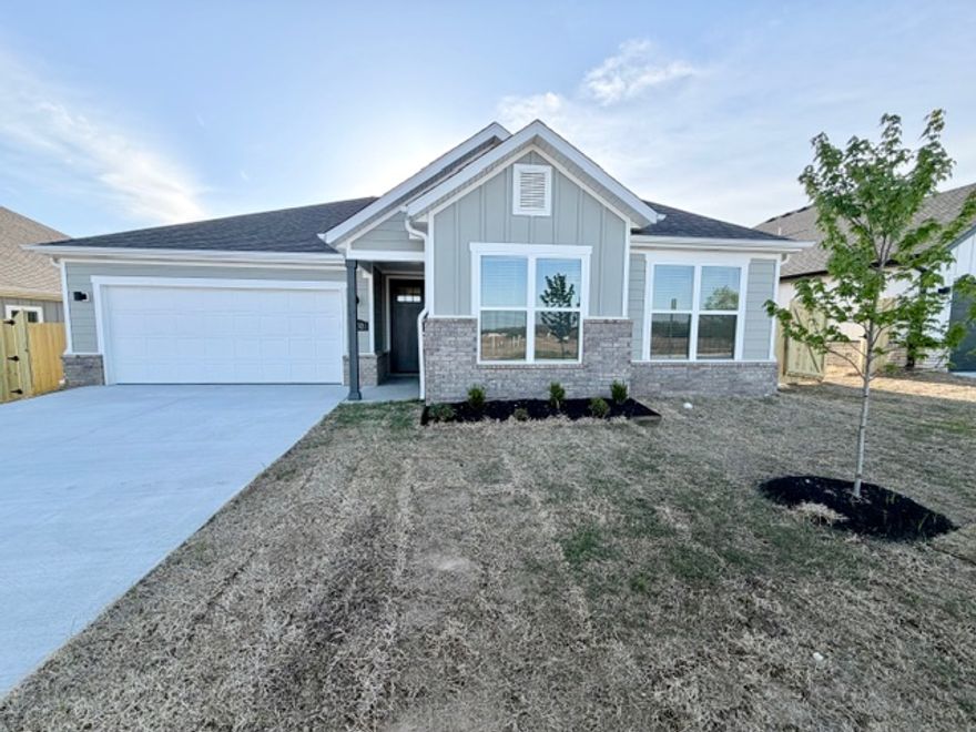 Beautiful new construction home located in convenient location off Rupple Rd in Fayetteville! Inviting open concept layout with large living room complete with fireplace, kitchen with large island and pantry! Fully fenced backyard perfect for pets and/or entertaining. Located close to schools, parks, restaurants, and shopping — convenience is right at your doorstep. Tenant responsible for all utilities and lawn maintenance. Tenant must provide refrigerator, washer, and dryer. We process applications as we receive and once an application is approved, we reach out for deposit. Deposit secures the unit not the application. Please be aware of scams. Our application process is to be paid online through a secure portal, and we do not accept cash, CashApp, Venmo, and/or PayPal. Showings are through appointments only. NWA Realty & Property Mgmt is leasing only - owner will manage property.
