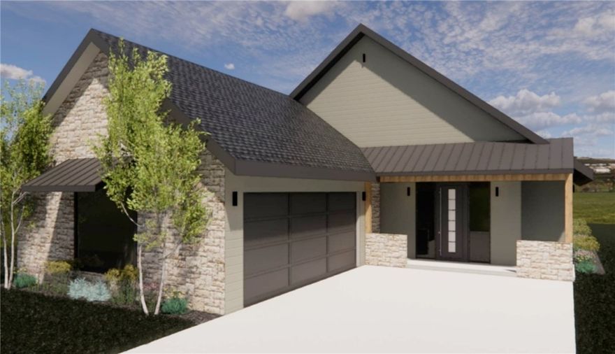 Welcome to Peachstone, a New construction home with 4 generously sized bedrooms and 4.5 bathrooms. Features vaulted ceilings with abundant natural light creating open, airy living spaces. Gourmet kitchen equipped with modern appliances including gas range, microwave, and dishwasher. Luxurious primary suite with wet room-style bath/shower. Functional mudroom and covered porch for outdoor relaxation. 2-car garage for convenient parking. Energy-efficient gas heating and electric cooling systems with R15 insulation throughout. Quality Pella windows provide superior energy efficiency and durability. Fully fenced yard ensures privacy and security for your family.