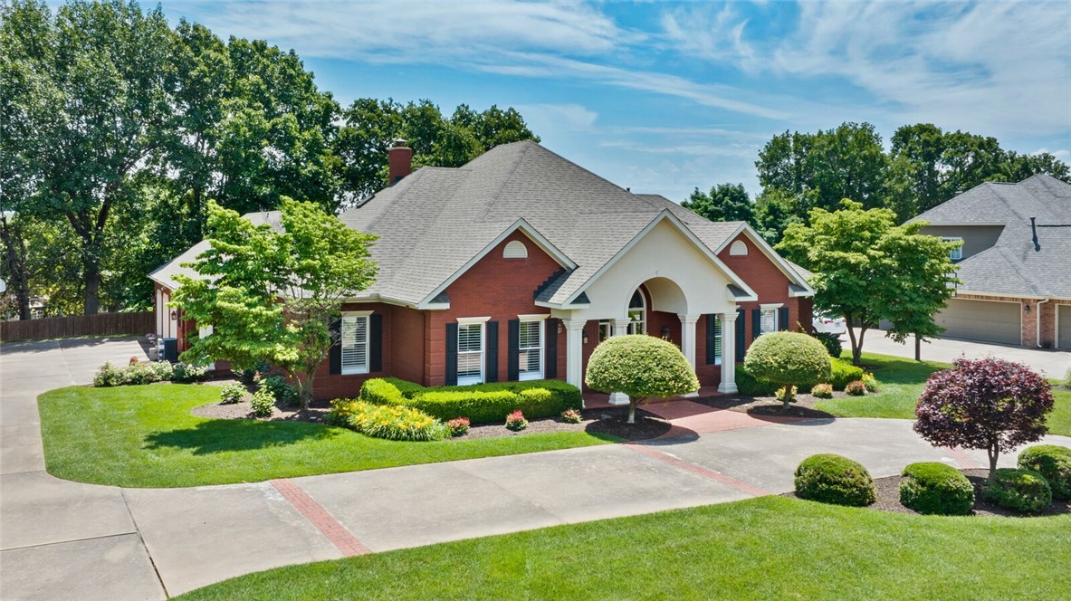 Immaculate one owner home in Thornbury. From the grand entrance of the front to the peacefulness of the shaded backyard you will love what this home offers. Large eat-in kitchen with prep space office/butler’s pantry. Custom cabinets with pull outs, generous primary suite opens to patio. Spacious living area with wall of windows for natural light. Dedicated office and formal dining, large laundry area with bins, 1/2 bath and room overflow fridge. 2 large upstairs ensuite bedrooms and additional flex space to round out this well maintained dream home. Easy access to Razorback Greenway, parks, ball fields, schools and 49. This is your dream home.