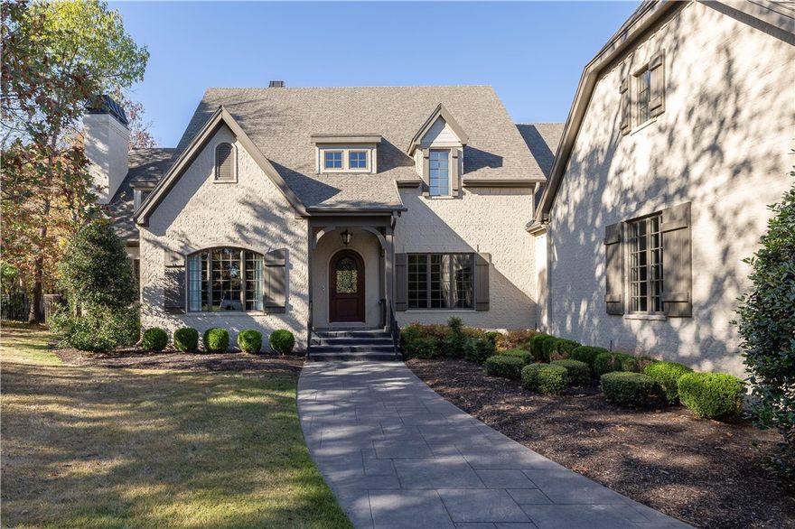 Step into elegance with this custom-built gem, located on a spacious lot within the gated golf community of Clear Creek. Inside, discover three thoughtfully designed levels featuring five bedrooms, four full baths, & two half baths. Enjoy an elegant formal dining room, formal living room, & a grand great room with stunning windows that fill the home with natural light. The main level also includes a luxurious primary suite & an additional bedroom suite for convenient living. The lower level offers a home theatre, an exercise room, & a recreation room, ideal for staying active at home. The home is filled with high-end details, including rich oak hardwood floors, granite countertops, & high end stainless steel appliances. Designed for relaxation & entertainment, the outdoor space features a heated saltwater pool & a private basketball court-ideal for gatherings & unwinding. Experience the perfect blend of luxury, comfort, & privacy in this exceptional home-where every detail is designed for an elevated lifestyle.