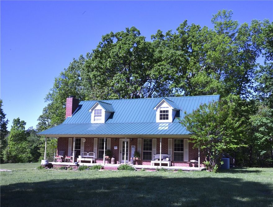 Check out this beautiful turn-key brick home in the Arkansas Ozarks on 5.5 secluded acres. Acreage is mostly level with open and wooded ground. Home's main level features a large living room with gas fireplace, kitchen/dining combo, primary bedroom and bath, guest bath and laundry. Upstairs are two large bedrooms with dormer windows. The covered front porch and the covered deck  let you soak in the tranquility of a beautiful secluded setting. Property is located near the Buffalo National River, between Silver Hill and Marshall. 15 minutes to Tyler Bend and less to Bear Creek, Grinders Ferry and Marshall. Less than 90 minutes to Branson, MO, and world class fishing in Bull Shoals, Table Rock, Greers Ferry and Norfork Lakes, the White, Kings, and  Little Red Rivers, Crooked and Clear Creeks, along with many swimming, floating, hiking, camping, fishing, hunting and sightseeing venues! A great spot for an Air BnB or permanent residence. This property really deserves your attention! Come and enjoy the Ozarks from here!