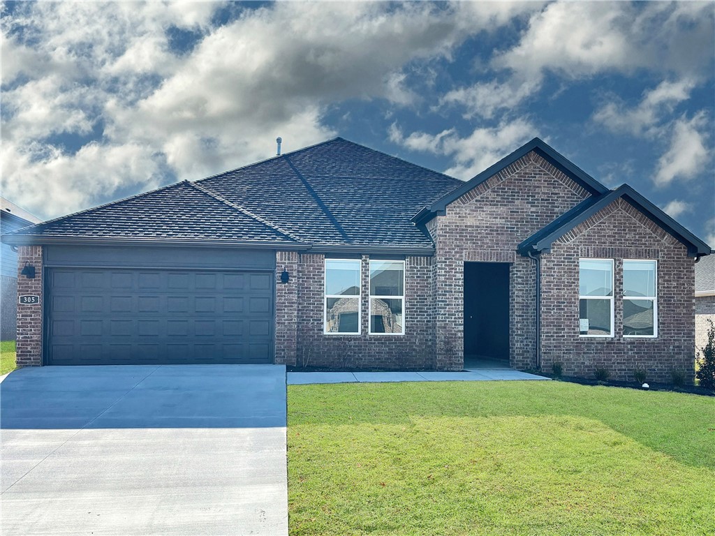 Gorgeous Garland plan in Goose Creek Village, the impressive subdivision where quality and affordability meet in the heart of Farmington. This home features gorgeous quartz kitchen countertops, stainless steel appliances and a walk-in pantry. (per plan) 42 inch upper cabinets with top molding and soft close cabinet doors. Private bedroom one includes a lovely en-suite with quartz counter tops, double sinks, over-sized shower and walk-in closet. Living room will showcase a beautifully modern Electric Fireplace with heater. Luxury Vinyl plank flooring throughout! Ceiling Fans! This home exterior will have 4 sides brick! Covered patio and a landscape package. Garage Door opener! Taxes and Parcel # TBD.