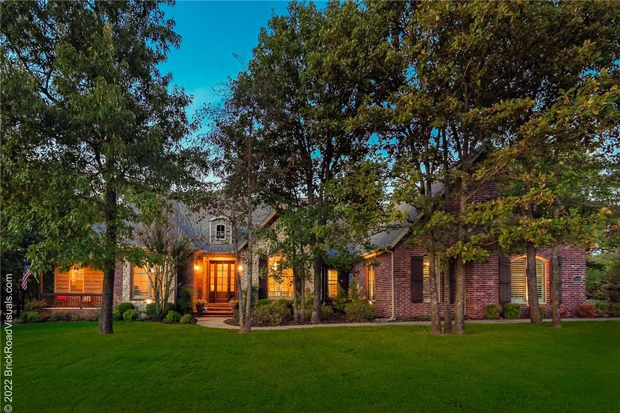 Entertain & be Entertained in this fabulous open/split 4+ bedroom, 3.5 bath find w/every feature & amenity imaginable! Updated dine-in Chef's kitchen boasts: Quartz counters, GE Cafe', Advantium MW & Bosch appliances & is open to large family room w/audio & vented glass enclosed gas log fireplace. Spacious 20'8 x 18'4 master is served by large bath w/separate vanities, updated W/I rain head shower & jetted tub. 2nd ensuite (guest) bdrm has private, covered porch. 3rd & 4th bdrms are served by Jack & Jill bath w/private vanities. Upstairs: bonus/rec/media room w/surround sound & built-in study/desk! Other pluses: Formal Dining Room w/crown molding, paneled walls & wood floors & outside: a 27' x 16' covered/lighted + open patios w/Solaire Infrared Grill & jetted hot tub/spa, overlooks a gorgeous, private, park like setting! Other features: Crown Molding, Central Vac, instant hot H2O, interface f/Back-up Generator, Surveillance System, Keyless Entry & huge oversized 3 car garage w/insulated doors & poly-coated floors.