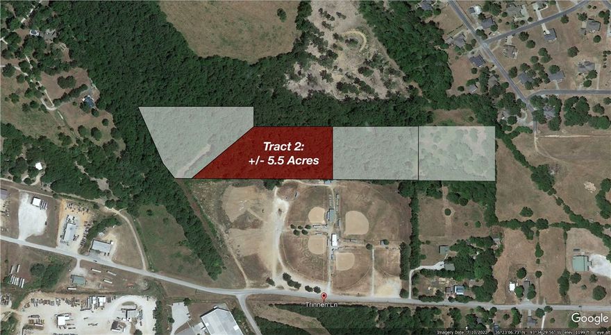 +/- 5.5 acres with outstanding development potential! Build your dream home with plenty of privacy! Located behind A.L. Carter Ballpark, off Trinnen Lane, which connects to Highway 21, providing easy access to surrounding towns. Electric and Sewer are available on site with water available at the street. An access easement is located off Trinnen Lane. Conveniently situated approx. 1.4 miles from Berryville High School and 1.2 miles to the Carroll County Fairgrounds.
