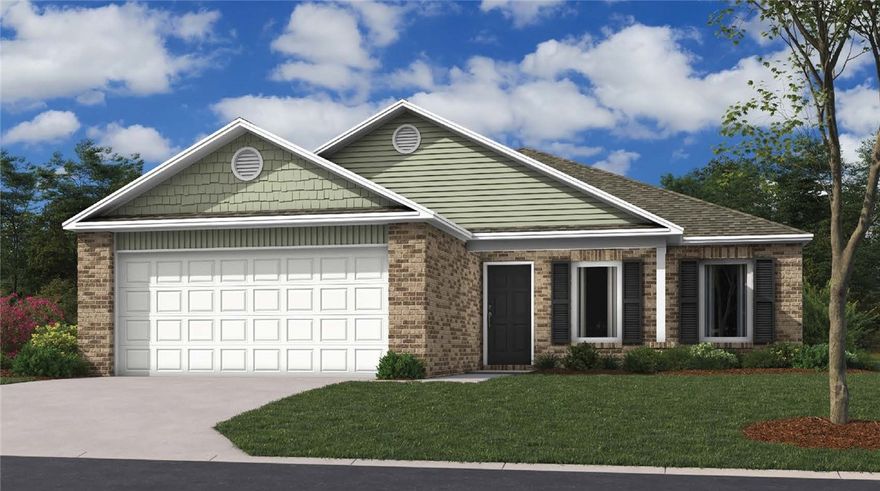 The enchanting Morgan plan is loaded with curb appeal with its welcoming covered front porch and attractive front yard landscaping. This home features an open floor plan with 3 bedrooms, 2 bathrooms, an expansive living room, and an exceptional eat-in kitchen fully equipped with energy-efficient appliances and generous counter space. Plus, a covered back porch that’s perfect for entertaining! Learn more about this home today!