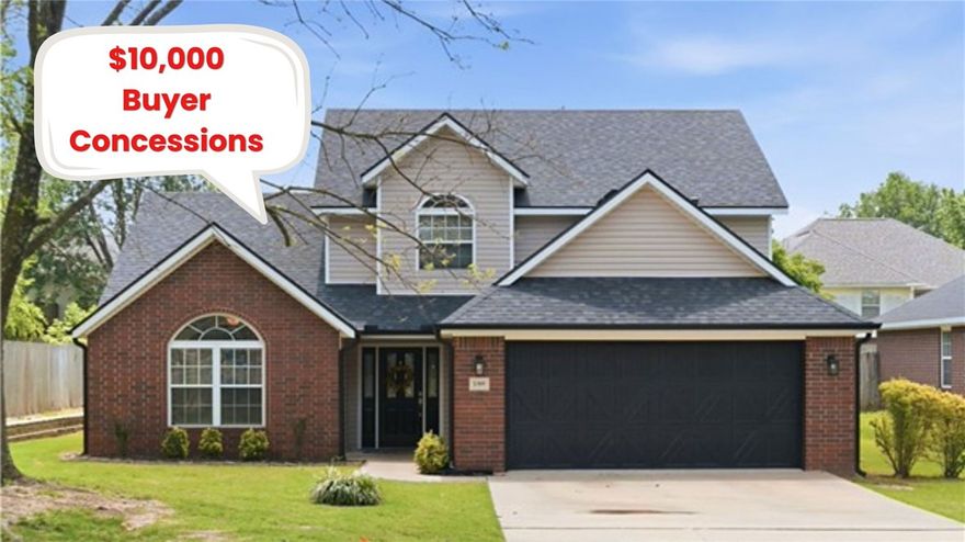For outdoor enthusiasts, you are just moments away from world-class bike trails, including direct access to the Coler Mountain Bike Preserve. Enjoy the convenience of being a short bike ride from the vibrant heart of downtown Bentonville,  offering premier dining, shopping, and entertainment. This spacious 2,549 sq. ft. home features 4 generous bedrooms and 2.5 baths, providing ample space for family and guests. The interior shines with fresh new paint and stylish new flooring throughout. The heart of the home is the updated kitchen, complete with a brand-new dishwasher & stove and an open layout that is ideal for entertaining. You'll also find peace of mind with the roof and gutters being 2 yrs old and well-maintained systems. Whether you're hitting the trails or relaxing in your private backyard oasis, this property offers the ultimate NWA lifestyle. Do not miss this incredible opportunity!