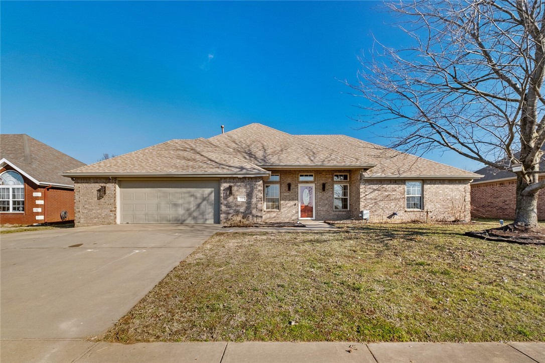 Wonderful new Price! Ready for your family. Great home located in the middle of NWA located directly across from Ward Nail Park! Wonderful open floor plan with a beautiful kitchen designed with plenty of counter space, ideal for preparing meals and entertaining guests. Granite throughout the home. Bonus sunroom that is heated & cooled with lots of windows. All bedrooms have walk in closets with the primary bedroom having dual walk in closets. Oversized garage and extra wide driveway. Adorable backyard with 2 patio areas, raised gardens covered with a pergola and a nice storage shed.