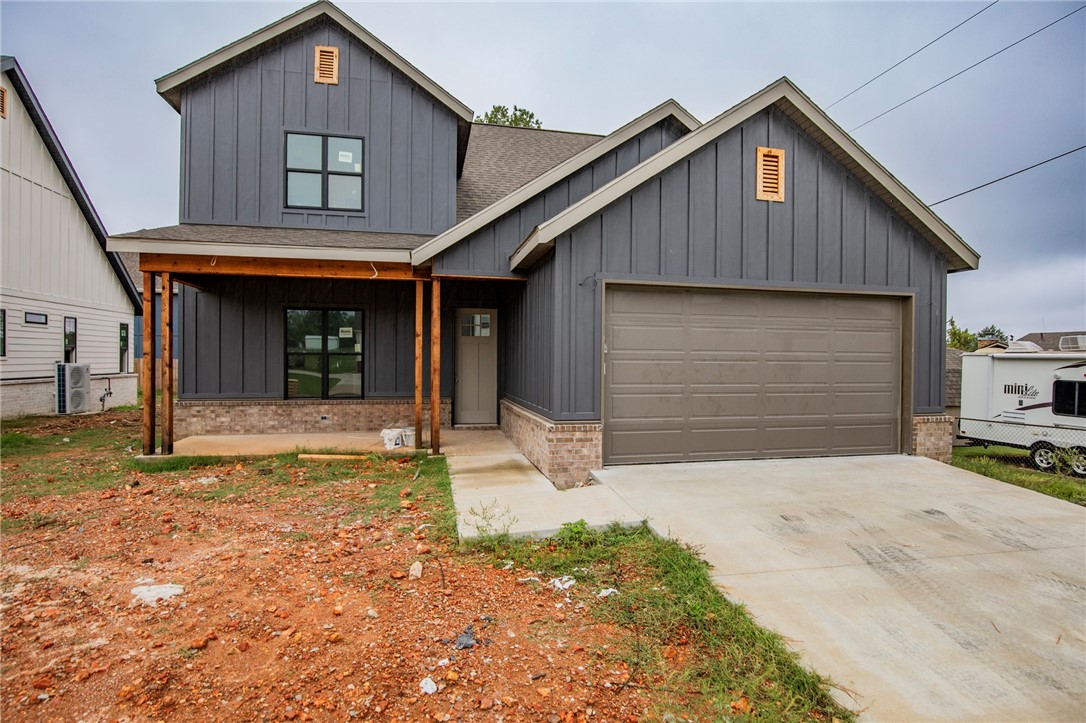 Fabulous new construction near the Promenade and Rogers Aquatic Center!
These elevated homes showcase stunning design with white oak flooring, high-end countertops, and designer tile selections throughout. Vaulted ceilings and floor-to-ceiling cabinetry create a grand, open feel, while the butler’s pantry, with counters and outlets, keeps your gorgeous kitchen clutter-free.
The primary suite is a true retreat, featuring a spa-like bath with a frameless glass shower wrapped in floor-to-ceiling tile, and dual vanities. The spacious walk-in closet offers custom shelving, drawers, and hanging space for ultimate organization. Upstairs, you’ll find three additional bedrooms and a full bath with the same elevated finishes, plus one room easily doubles as a bonus living area.
Outside, enjoy full sod, front landscaping, and a private backyard with a gate and wood privacy fence!