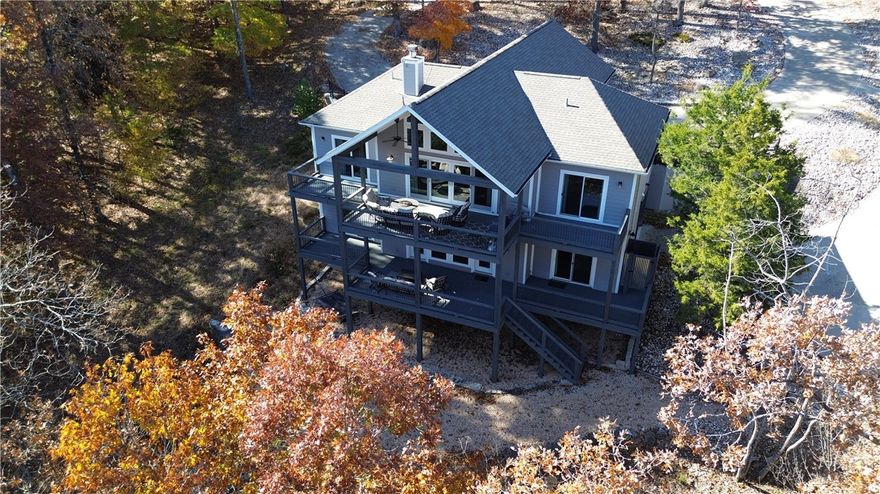 Discover the perfect blend of craftsmanship, comfort, and lakeside living in this custom-built 4 bd, 4 ba Beaver Lake home, completed in 2017. Thoughtfully designed with quality finishes throughout, this 2,695 sq ft retreat sits on just over an acre of gently sloping land with a short, easy walk to your dock access.
Located on the highly desirable end of Beaver Lake, this property offers beautiful lake views, peaceful surroundings, & close to Starkey Marina and Beaver Dam—all on a paved, dead-end road with welcoming full-time neighbors.
A rare find—this home includes a 30x11 slip in a co-owned private dock equipped with a boat lift, and resurfaced composite materials.  It’s just a quick, gentle stroll to the water’s edge, making lake days effortless.
Designed for both full-time living or weekend retreats, the home features open living, modern finishes, & expected amenities.
A move-in ready lakefront home with rare private dock access on Beaver Lake, 6 mi to Eureka, 4 mi to Beaver Dam & 28 mi to downtown Rogers.