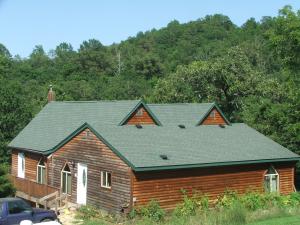 Neat resort style log-sided home on wooded acreage deserves your attention! Custom cabinets, cathedral ceilings, and pretty view make this home a pleasure to live in. Great location between Harrison & Branson in pretty country setting! Assumable FHA loan for qualified buyers! See supplement for additional information!