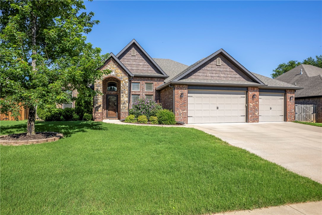 Custom-built One owner home in prime Bentonville location! Located in the College Place Subdivision and minutes from the new Wal-Mart Campus, Crystal Bridges, Downtown Bentonville, and easy access to I-49. Pristine condition and lovingly cared for this one level home features an open concept living space complete with 4BRs, 3BAs, formal dining, a second living space or flex room with beautiful French doors, and fabulous enclosed backporch complete with fireplace and TV hook up. A dream kitchen with large center island, newer appliances, and four pantries. So many extras including full brick fireplace, loads of crown molding, tornado shelter in garage, new roof in 2024, and appliances to convey (refrigerator and Washer/Dryer.) Amazing home and location! Hurry before it is gone! See attached for a complete list of upgrades and amenities.