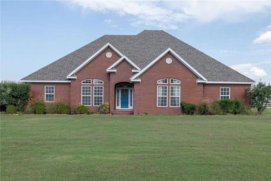 Stunning 4-bedroom, 3.5-bath home offering 3,068 sq ft of beautifully finished living space on 4.9 acres with an inground pool & fully equipped shop! Step inside & discover elegant crown molding, hardwood floors, & detailed trim that flow beautifully throughout the home. Modern kitchen features quartz countertops, oak cabinets, stainless appliances, gas range, & instant hot water. Main level includes a spacious primary suite, two additional bedrooms with access to full bath, & a convenient half bath. Upstairs, the versatile bonus room offers a built-in full-size bed, two closets, & a full bath—ideal for guest suite or fourth bedroom. Shop features 16’ walls, insulation, electric, hot water, & two overhead doors. Outdoor living shines with a sparkling pool, covered patio, oversized 3-car garage with insulated doors, privacy fence, & gas grill hookup—perfect for relaxing or entertaining! Fantastic location near Farmington High School on beautiful Blue Sky Road—it’s easy to see why life feels a little brighter here.