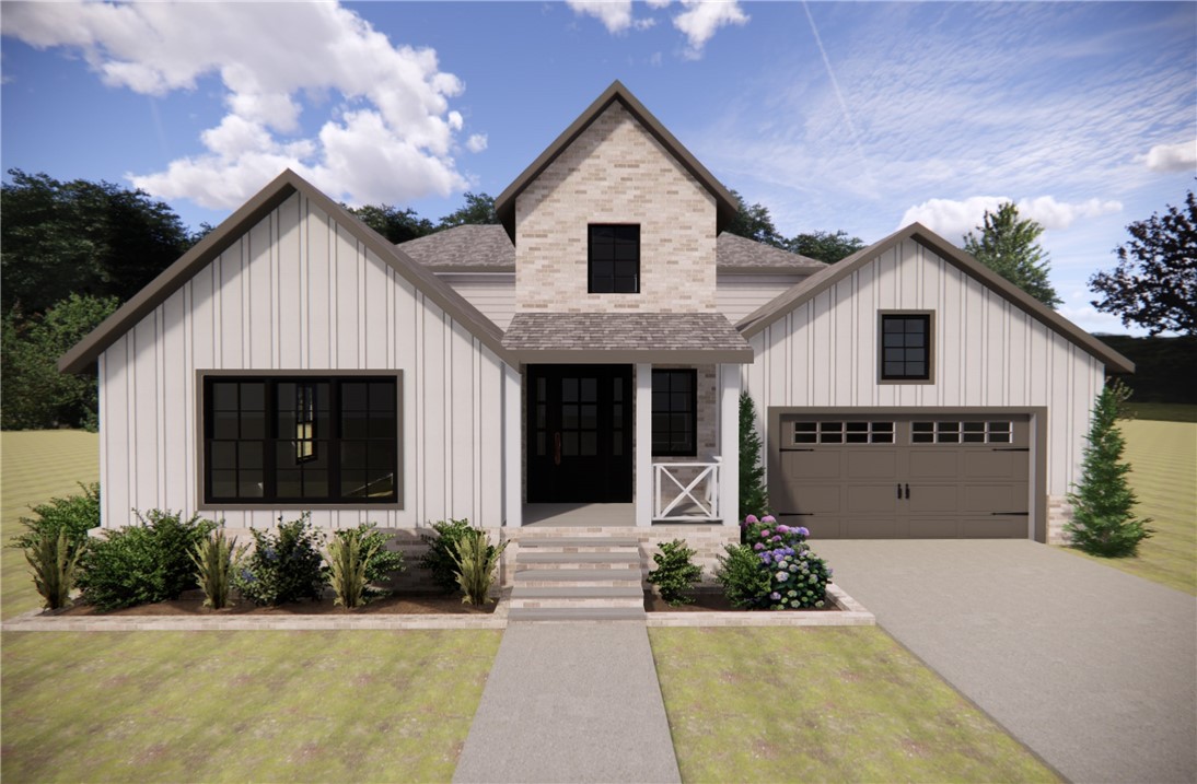 Stunning new construction in East Fayetteville! This 4 bed, 3.5 bath home offers 2,790 sqft of modern luxury with timeless charm. Inside you'll find a spacious living room, a beautiful kitchen with butler’s pantry, and a private main-level primary suite. Upstairs includes 3 bedrooms, 2 full baths, and walk-in attic storage. Extras include a 2-car garage, covered porch, and gorgeous finishes throughout. Situated in a quiet neighborhood close to schools, shopping, and dining.
