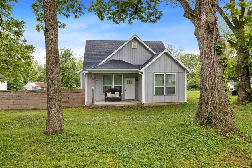 Welcome home to this thoughtfully designed 3BR/2BA property w/a dedicated office, offering the perfect blend of comfort, style, & functionality. With a split floor plan & an open main living area, this 1,535SF home is ideal for everyday living & entertaining. Step inside to find 9' ceilings, abundant natural light, & LVP flooring throughout. The living room features a tray ceiling, electric fireplace, & can lighting. The kitchen is both stylish & practical, complete w/granite counters & newer appliances. The primary suite offers a relaxing retreat w/a large walk-in closet & well-appointed bathroom incl a walk-in shower & a built-in storage cabinet. Enjoy outdoor living w/a welcoming front porch & a fully fenced back/side yard, combining wood privacy fencing & woven wire. Additional highlights include a 2-car garage & private parking in the rear. With vinyl siding & architectural shingles, this home offers both curb appeal & low-maintenance living. A well-rounded property ready for you to move in & make it your own.