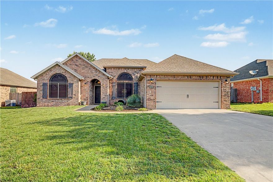 This family friendly neighborhood is close to schools, 2 miles from downtown Bentonville, and biking distance to Coler Creek Park Reserve, Osage Park, and the new 8th Street Gateway Park coming Fall 2026. The move-in ready home is a charming ranch style featuring an open floor plan with an eat-in kitchen as well as a separate dining area. The kitchen features granite countertops and newer appliances. Enjoy the spacious fenced backyard from the upgraded patio or attached picnic area. This private outdoor space is perfect for gardening, entertaining, or relaxing. The front of the house features upgraded window screens that are energy efficient and provide privacy as well. Don’t miss this opportunity to own a beautifully upgraded home in a prime Bentonville location!

Recent upgrades include: Roof replaced Oct. 2020, LVP flooring installed in 2023, New HVAC system installed February 2022, Fenced in Yard with patio (patio installed in April 2021), Kitchen Appliances installed in 2021