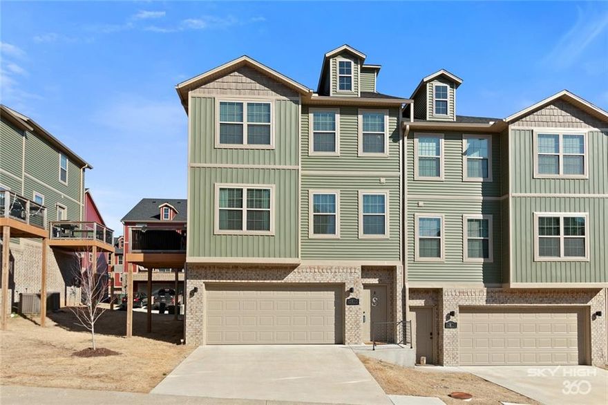 Tucked away in a convenient Fayetteville location, with Centennial Park biking trail just behind it, this well-maintained 2-bedroom, 2.5-bath home offers comfort, functionality, and easy access to everything you need. Just 5 minutes from the University of Arkansas, this property is perfect for students, faculty, or anyone looking to be close to campus. Step inside to find a clean, inviting interior featuring brand-new carpet and a thoughtfully designed layout. Each bedroom offers its own private full bath, providing ideal privacy for roommates or guests, while the additional half bath downstairs adds everyday convenience.  Whether you're looking for a primary residence or a smart investment opportunity, this move-in-ready home combines location, comfort, and value in one appealing package.