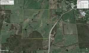 Approximately 1700 ft. of State Hwy. 412 frontage and approximately 1/2 mile south of Alpena on Hwy. 412.Most of the land is in grass, fenced and cross fenced. five good stock ponds, good set of steel corrals.This is a great piece of property for the price.