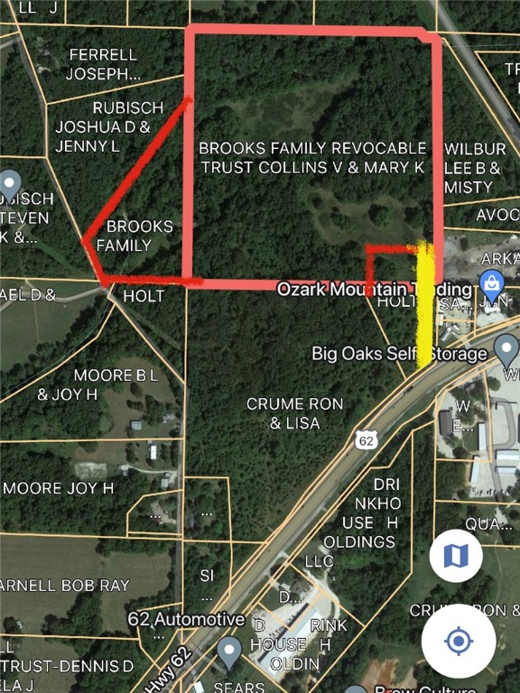 Wow! Proudly presenting 44.09 acres, more or less, in a rapidly growing part of Benton County. Located just 14 minutes from downtown rogers. This rolling property, partially wooded and pasture, features over a quarter mile of year round, spring originated live water creek. There is also a year round spring that has been dammed. The old home on the property has little value but does have a good well and septic system. Large deer from the old orchard on top. This property now has an access and utility easement along the SE corner giving the new owner ingress/egress to Highway 62. (Drive is not built but is level ground). Seller is open to subdividing sensibly.