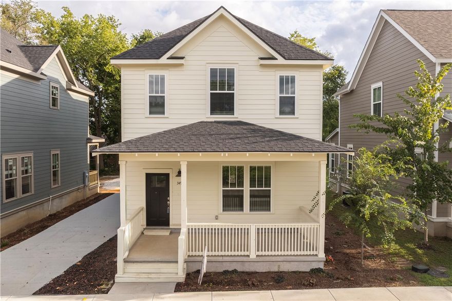 Beautiful new 3BR/3BA home near downtown, U of A, parks, trails and shopping. First floor has open living/dining/kitchen along with guest bedroom and full bath. Upstairs bedrooms each have their own bath with the primary bedroom having a large walk-in closet. Luxury vinyl plank flooring throughout. Enjoy the neighborhood green spaces, sidewalks and tree-lined streets to encourage walking and creating neighborhood connections. Owner occupancy is required in this subdivision, however HOA will allow parents to purchase homes for their kids, or investors doing longer term (12 mo or more) rentals.