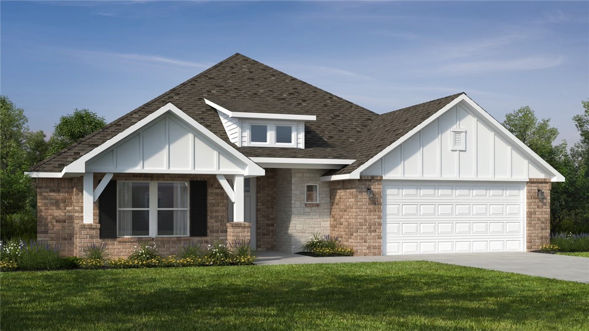 The 2575 floorpan features a 4 to 5 bedroom, 3-bathroom with over 2,500 square feet of living space. This premium floorpan is designed t elevate your living experience with its exceptional features and thoughtful design. Step into a home with impressive 15' high vaulted ceilings, completed by a stylish stained box beam, and 8' tall front and back doors that enhance the home's elegance. The large window wall offers a picturesque view of the outdoors, leading to a vaulted covered back patio, perfect for relaxation and entertaining. Inside, custom built-ins beside the fireplace add both functionality and charm, while the pantry with deep shelves accommodates all your appliances and storage needs. The spacious laundry room incudes a sink, making chores convenient and efficient. You have the flexibility to choose between a generous second master suit or a fifth bedroom to suit your family's needs.
Taxes subject to change based on new construction