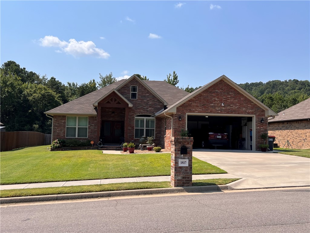 Welcome to this beautifully crafted custom-built home offering modern comfort and eco-friendly living! This 3-bed, 2-bath home, built in 2020, features open floor plan, plantation shutters, granite countertops, a dining area, pantry, and a large laundry room. The primary suite includes a spacious walk-in closet and a sleek walk-in shower.
Outside, enjoy a custom back patio with a remote-control blower to keep bugs away, and a 10x16 shed perfect for a workshop or extra storage.
Energy-saving solar panels provide long-term savings. Buyer must assume the solar loan at closing and contact the lender within 7 business days of an accepted offer for pre-approval.
Located near downtown Russellville with easy access to trails, shopping, and schools, this home offers the perfect blend of comfort, convenience, and sustainability.