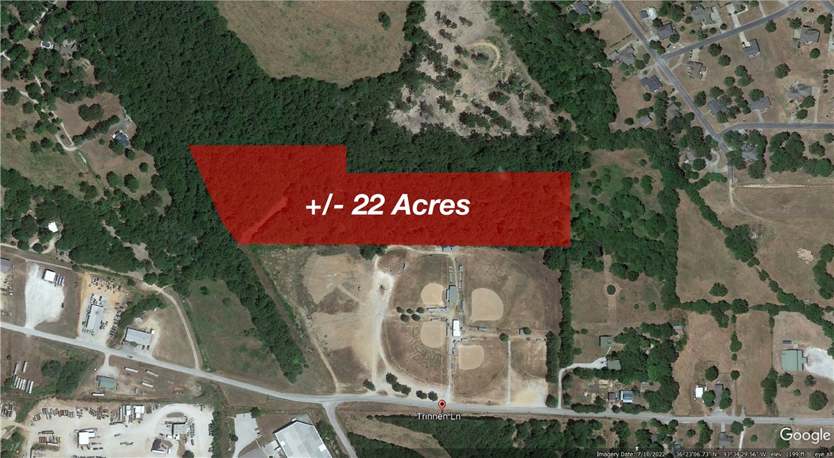 +/- 22 acres with outstanding development potential! Build your dream home with plenty of privacy, or development a subdivision - the possibilities are endless! Located behind A.L. Carter Ballpark, off Trinnen Lane, which connects to Highway 21, providing easy access to surrounding towns. Conveniently situated approx. 1.4 miles from Berryville High School and 1.2 miles to the Carroll County Fairgrounds. Prefer something smaller? This lot can be divided into four separate parcels.
