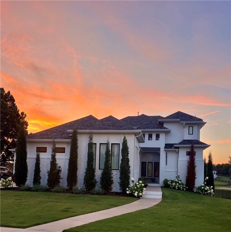 Custom Built Home! Luxurious 5 bedroom Estate in the coveted Otter Creek neighborhood. This 4856 sq ft home sits on a quiet cul-de-sac and offers luxury living with panoramic pond views. Inside enjoy open floor plan, gourmet kitchen, 2 living rooms, dedicated home office, and high end finishes throughout. The primary suite features a spa-style bath and serene water views. Step outside to a private oasis with a infinity-edge pool overlooking the pond perfect for relaxing or entertaining.