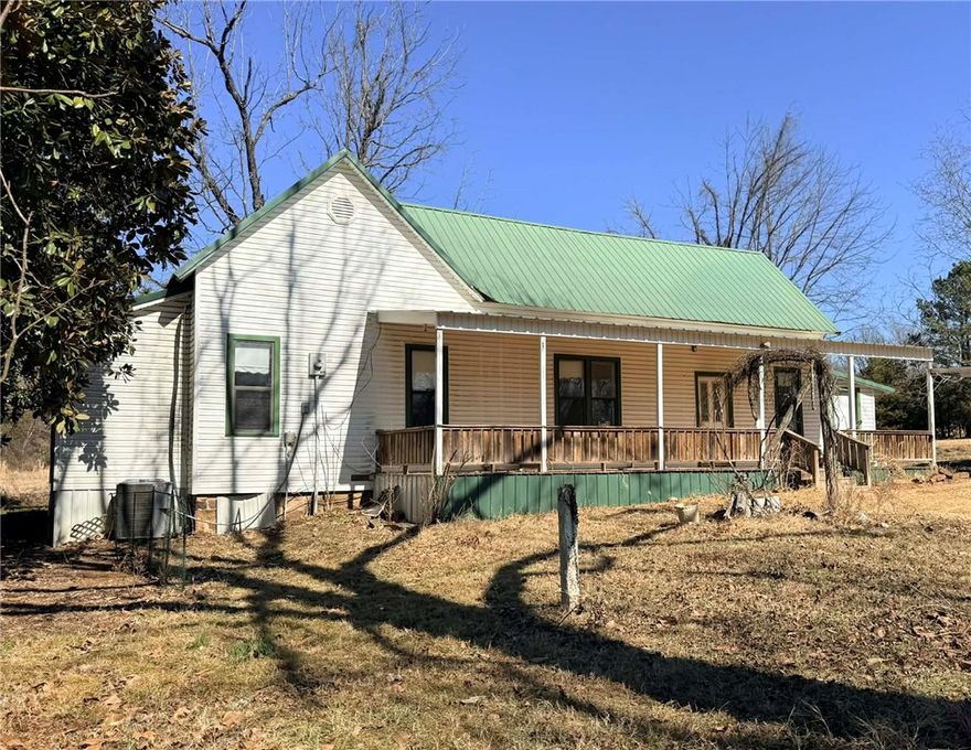 Situated on 34 beautiful acres in the quiet countryside of Delaware, AR, this 1,656 sq ft, 2-bedroom, 2-bath single-family home offers endless potential for the right buyer. The land is the true star—fenced and cross-fenced, featuring a pond, a mix of open pasture and timberland, and a large barn, making it ideal for agriculture, livestock, or a private rural retreat.

The home includes central heat and air, carpet and vinyl flooring, a carport, and a 3-car garage/workshop. While the house is in need of updates, it presents a great opportunity to bring your vision and creativity to life and add value.

Whether you’re looking for room to roam, a place to work the land, or peaceful country living, this property offers space, privacy, and massive potential.