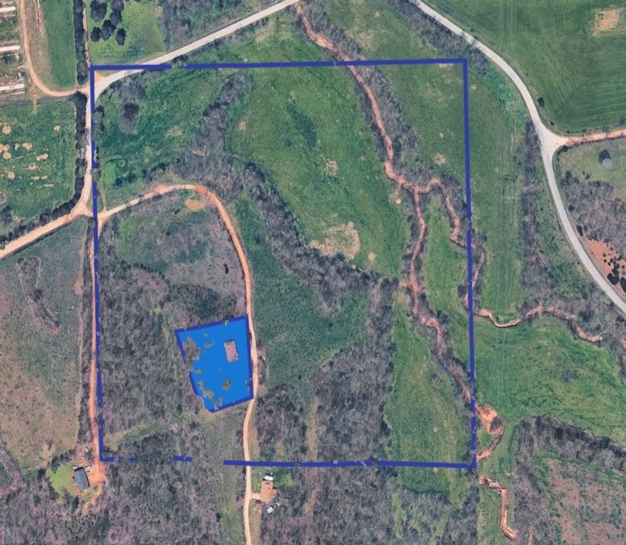 37 acres of a beautiful mix of open and wooded with a most of the time creek.  PAved road frontage with rural water at the street. Countless home sites with Deer, Turkey and wildlife.