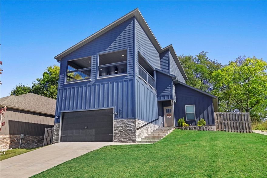 Welcome to this beautiful 3-bedroom, 2.5-bath home featuring plenty of space for comfortable living and entertaining. The main level boasts a bright and airy kitchen with granite countertops and stainless steel appliances that flows seamlessly into the living room-Perfect for gatherings and everyday living. Main level also features the master bedroom with en-suite bath, dual vanity sinks, soaker tub and large walk-in closet. A nice-sized laundry room and half bath are conveniently located as you enter the home. Upstairs, you will find two bedrooms with ample closet space and a bonus room that offers endless possibilities — ideal for a home office or guest space. From here, step outside to the huge covered deck, perfect for barbecues or your morning coffee. Property offers a large backyard for lots of room to play and entertain. Located in a desirable neighborhood and just minutes from I-49 and 4.2 miles from the University of Arkansas. Refrigerator, Washer/Dryer and all furnishings included with acceptable offer!