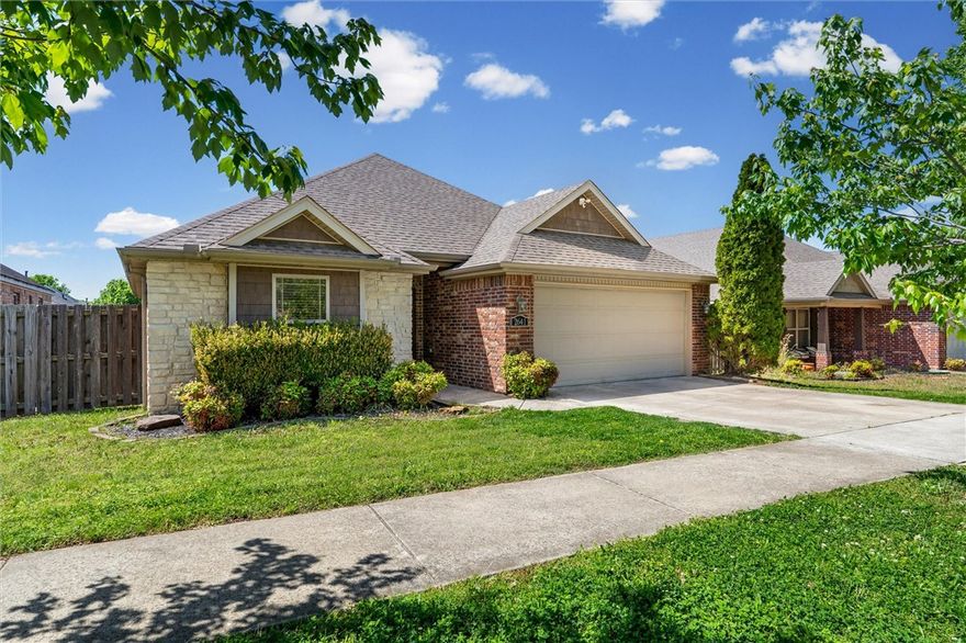 Centrally located in Fayetteville this home offers comfortable living with a layout that works well for both everyday life and entertaining. The open living and dining spaces create a welcoming feel, while the functional kitchen offers plenty of room to cook, gather, and enjoy. The primary suite provides a private retreat, and the additional bedrooms offer flexibility for guests, a home office, or roommates. With a convenient location close to shopping, dining, parks, trails, the University of Arkansas, and I-49, this home blends comfort, accessibility, and strong appeal for both homeowners and investors.