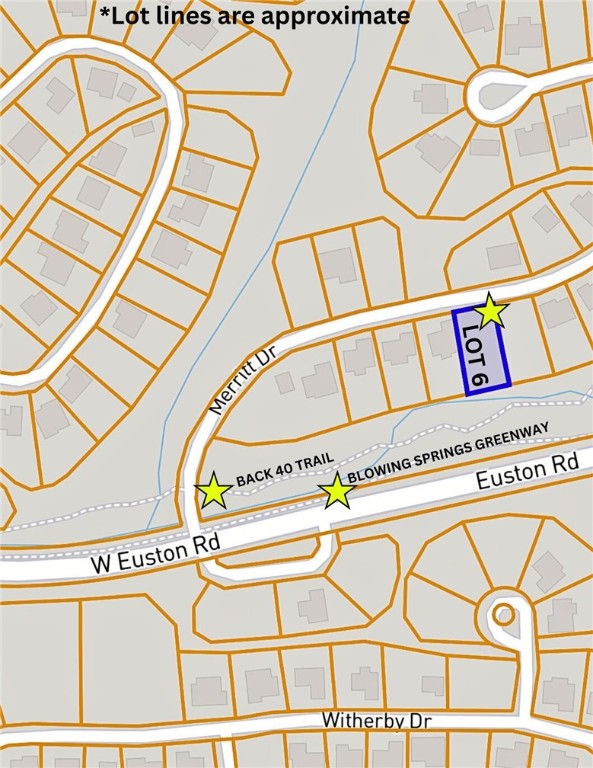 This lot is a needle in the haystack! Not only does it have SEWER access and is located in the most desirable part of Bella Vista because of its vicinity to trails, Metfield Golf Course, Bentonville and the interstate. It also backs right up to The Back 40 trail AND the Blowing Springs Greenway. Bike enthusiasts will love living here! Go check out this lot to see if this is where you want to build your new home.