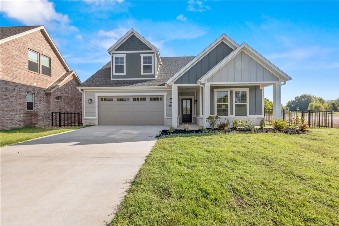Welcome to The Courtyards at Owl Creek, NWA’s newest active adult community! If you're looking for a low-maintenance, lock-and-leave lifestyle, this is the place for you. The HOA covers a clubhouse, pickleball court, yard and landscaping care, plus a sprinkler system in the front yard, so you can enjoy more free time. Each home features high-end finishes and attractive front elevations. Homes are selling quickly, so don’t miss out!
The Capri is the perfect blend of luxury and modern living, thoughtfully designed for your convenience. With 2 bedrooms and 2 baths, it offers just the right amount of space without the hassle of maintaining a larger home. The stylish, open-concept kitchen flows into the Great Room, making it ideal for both cooking and entertaining. The Capri’s open layout maximizes space and invites plenty of natural light throughout. Discover the lifestyle you’ve been dreaming of at The Courtyards at Owl Creek in Fayetteville, Arkansas!