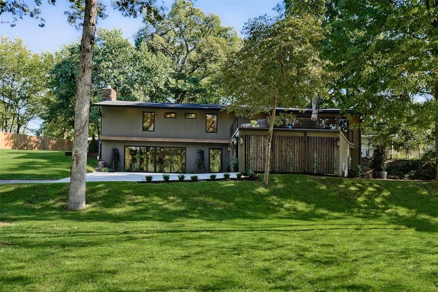 Completely refurbished house is the epitome of style with its unique mid century feel.