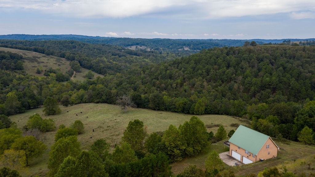 Tucked away in the Ozark Hills just a few miles outside of Eureka Springs AR in the Kings River valley area you will find this picturesque 825 AC m/l Hunting/Cattle Ranch. This property offers some of the finest Deer and Turkey hunting in the area. Miles of trails lends itself to Mountain biking, horse back riding, ATV riding & Hiking. 1/2 mile of Keels creek, 3 stocked large spring fed ponds, 10 cattle ponds.
Long Ridges offer views for miles across the mountain ranges. Rock formations, bluffs, creeks, a cave,
Approx. 250 ac in Pasture and 575 ac in Mature timber. Fenced and cross fenced
2065 sq ft Cabin has an open floor plan and comes fully furnished with Stainless steel appliances, granite counter tops & Vaulted ceilings. Built in 2004. Metal Roof and Underground electric.
1500 sq ft Garage. 2 story Gazebo BBQ lookout tower
Kings River floating services , Rockhouse access to the Kings River & The Nature Conservancy Kings River preserve is 4 miles from the Hunting ranch.