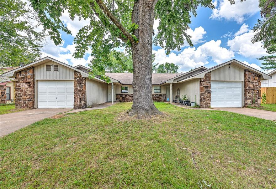 Prime Rogers Duplex – Income + Move-In Ready! New Roof Installed October 2025! 2503 & 2505 Turtle Creek is a rare find for investors or house hackers. Minutes from downtown, I-49, trails, shopping & dining, this duplex offers steady income & prime location. Unit 2503 is leased at $1,350/mo through July 2026—income from day one! Unit 2505 is vacant & ready—rent it at market ($1,395–$1,450/mo) or move in and offset your mortgage. Both units have been remodeled with fresh, low-maintenance interiors. Each side features 2 spacious bedrooms, 1 bath, and a functional mirror-image layout that tenants love. Interior photos shown are from the vacant unit; occupied unit photos available upon request. Perfect for expanding your portfolio or lowering your cost of living. Don’t miss this opportunity—schedule your showing today!