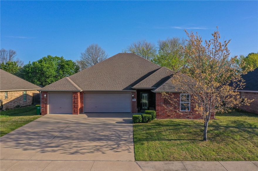 Welcome to 11112 Waterleaf Lane—a meticulously maintained 4-bedroom, 3-bathroom home nestled in the desirable Meadowsweet Subdivision of Prairie Grove. Spanning 2,344 sq ft, this residence boasts freshly painted interiors, elegant tile and hardwood flooring, and a versatile private en-suite bedroom ideal for guests or multigenerational living. The well-appointed kitchen features a reverse osmosis system, ample storage, and modern appliances, including a dishwasher, electric oven, microwave hood fan, and gas water heater. Additional highlights include RV and generator hookups, an epoxy-coated garage floor, and a professionally cleaned interior, ensuring a move-in-ready experience. Located just 15 minutes from Fayetteville, this home offers both convenience and tranquility. Don’t miss the opportunity to make this exceptional property your own—schedule your private tour today!
