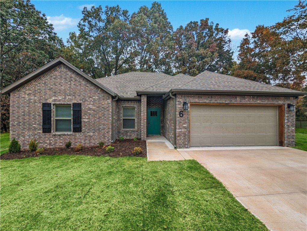 Welcome To Your Next Home! This Stunning New Construction Delivers That “Wow” Factor You’ve Been Waiting For—Tucked Into A Beautiful, Wooded Setting With Mature Trees Out Back, But Still Just Minutes From The Interstate. Prime Bella Vista Location! Hit The Branchwood Nature Trail Or Tee Off At Nearby Highlands Or Scotsdale Golf Courses. Want Lake Life? Lake Loch Lomond And Tiree Park/Boat Launch Are Also Close By! Step Inside To Find A Vaulted Living Room, 9 Ft Ceilings In All Other Areas, Custom Cabinets With Granite Tops, A Stylish Kitchen With Bar Seating And Eat-In Space, And An Open Living Area Anchored By A Cozy Fireplace. The Primary Suite Features A Walk-In Closet, Dual Vanity, And A Custom Tile Shower In The Primary Bath. Split Floorplan. The Front Room Makes The Perfect Office, Bonus Room, Hobby Room, Etc. Chill On Your Covered Back Deck And Soak In The Natural Vibes. **Finished pics of same plan different build. UC this build **Deeded As A 2-Bedroom Septic. 3rd Room To Be Considered Non-Sleeping Room.