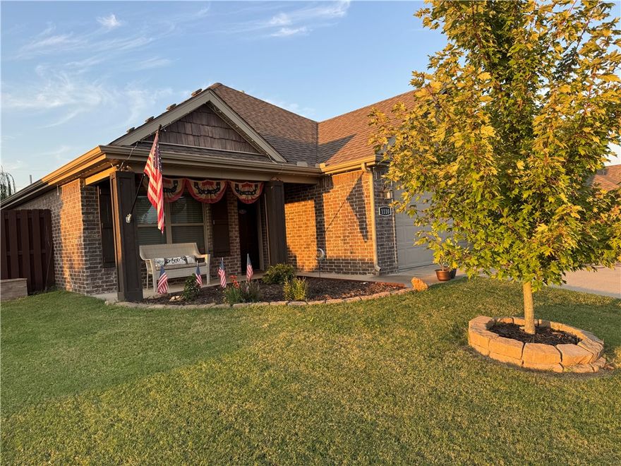 This well-maintained 3-bed.2-bath home with an all-brick exterior offers timeless curb appeal and comfort has been lovingly cared for by its original owner. Inside, you’ll find a welcoming living room with a cozy fireplace & elegant crown molding that extends into the primary suite. Home includes abundant cabinet space, custom built-ins, newer luxury vinyl flooring, granite countertops, and relaxing jetted tub. Step outside to enjoy a covered patio overlooking a spacious, fully fenced backyard featuring mature trees—including a beautiful weeping willow. An 8x12 storage shed, in excellent condition, conveys with an acceptable offer. This charming home is move-in ready and waiting for its next owner. Welcome home!